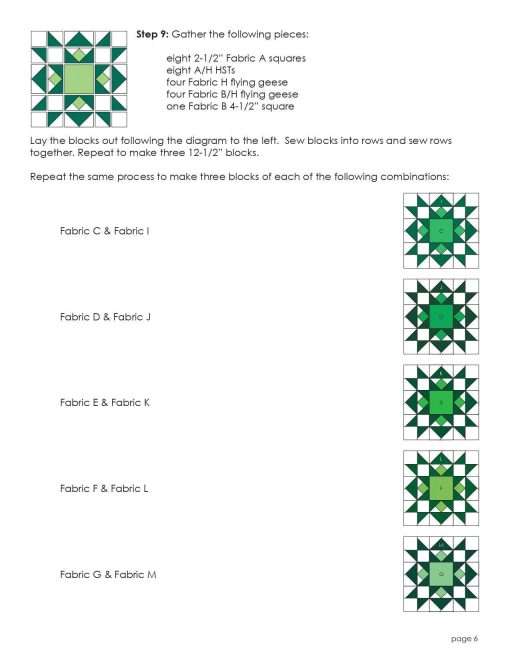 Clover Field - KONA Cotton Solids - Pattern - Image 6