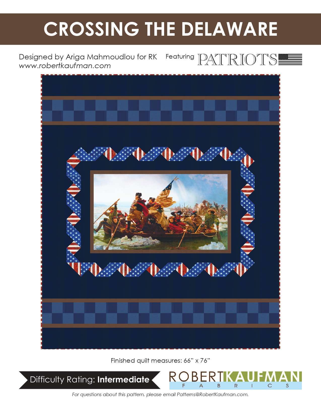 Crossing the Delaware - Patriots - Pattern