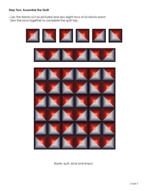 Marsala - KONA Cotton Solids - Pattern - Image 5