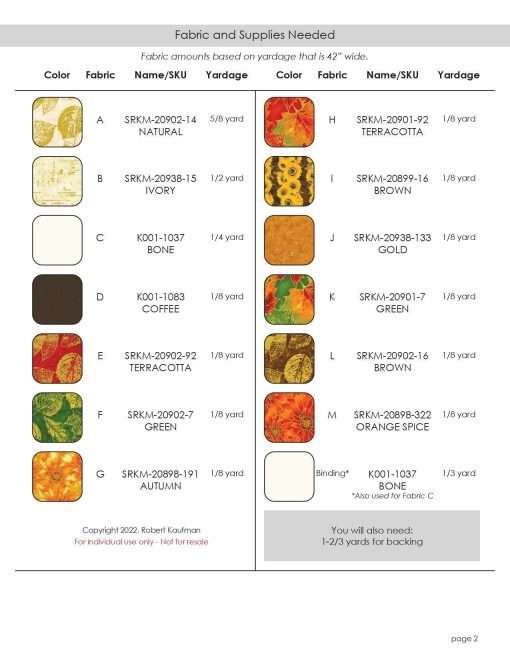 Celebrate Fall Runner - Shades Of The Season 12 - Pattern - Image 2