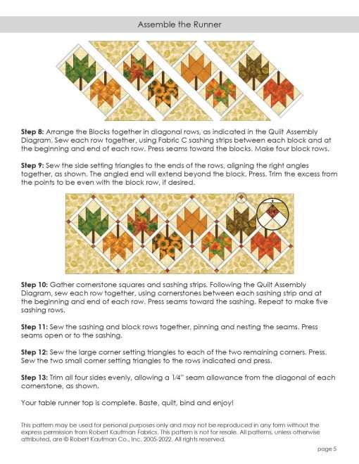 Celebrate Fall Runner - Shades Of The Season 12 - Pattern - Image 5