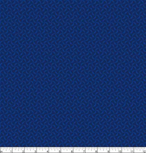 Benartex - Polar Attitude - Petite Pinwheels - Blue - Image 2