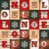 Studio E - Vintage Whisper From Santa - Noel Small Blocks - Multi