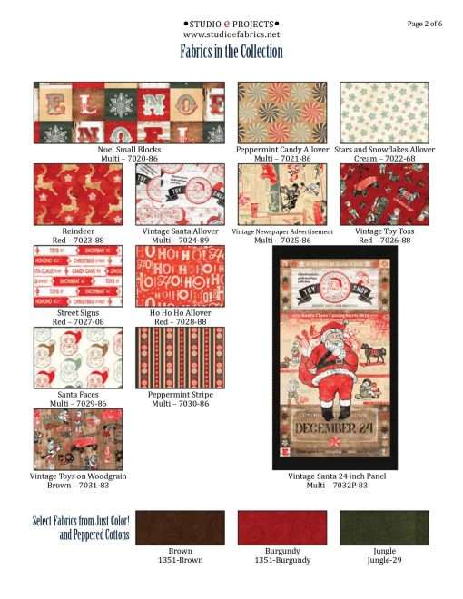 Vintage Whisper From Santa - Quilt 1 - Pattern - Image 2