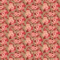 Wilmington Prints - Blushing Blooms - Floral Bouquets - Dark Beige