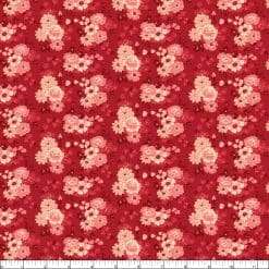 Alternative view of Wilmington Prints - Blushing Blooms - Floral Bouquets - Red