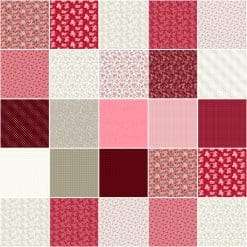 Wilmington Prints - Blushing Blooms - Rain Stripe - Red/Pink - Image 3