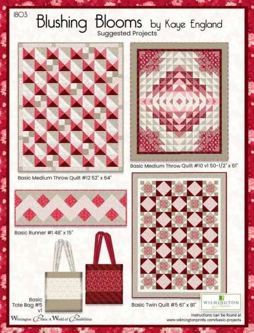 Wilmington Prints - Blushing Blooms - Rain Stripe - Red/Pink - Image 8