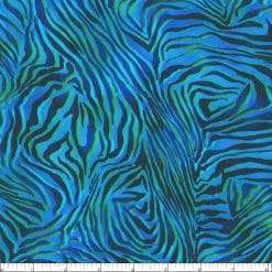 Alternative view of Robert Kaufman - Midnight In The Jungle - Tiger Print - Ocean