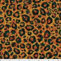 Alternative view of Robert Kaufman - Midnight In The Jungle - Leopard Print - Amber