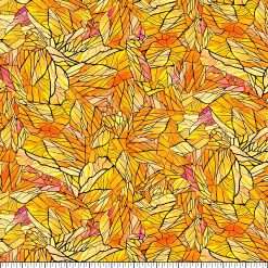 Alternative view of Quilting Treasures - Sunlit Bears -  Stained Glass  - Gold