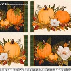 Alternative view of Wilmington Prints - Oh My Gourd - 24.5" Pumpkins And Magnolias Placemat Panel - Multi