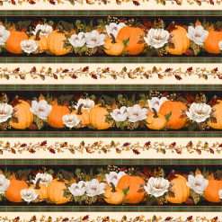 Wilmington Prints - Oh My Gourd - Repeating Border Stripe - Multi