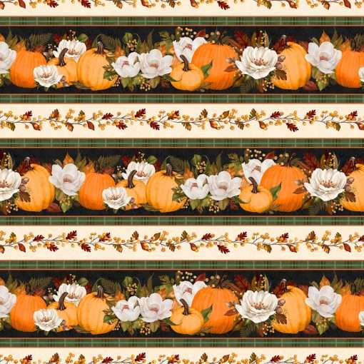 Wilmington Prints - Oh My Gourd - Repeating Border Stripe - Multi