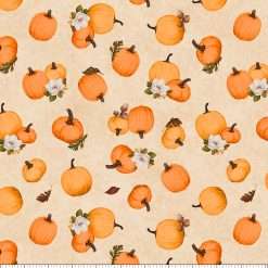 Alternative view of Wilmington Prints - Oh My Gourd - Tossed Pumpkins - Cream