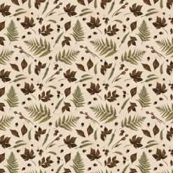 Wilmington Prints - Oh My Gourd - Leaves & Acorns - Cream