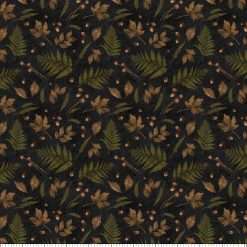 Alternative view of Wilmington Prints - Oh My Gourd - Leaves & Acorns - Black