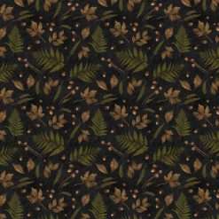 Wilmington Prints - Oh My Gourd - Leaves & Acorns - Black
