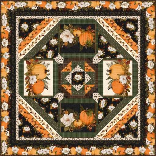 Wilmington Prints - Oh My Gourd - Leaves & Acorns - Cream - Image 4