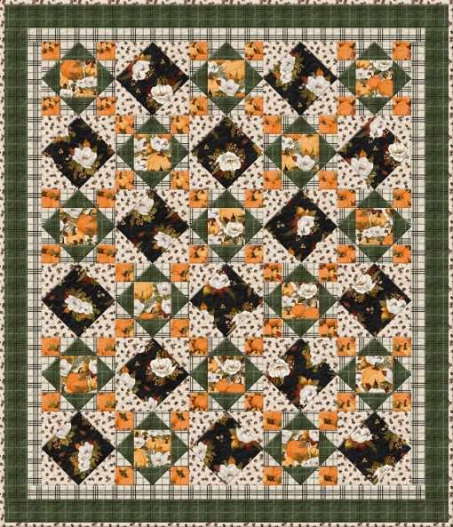 Wilmington Prints - Oh My Gourd - Leaves & Acorns - Cream - Image 10