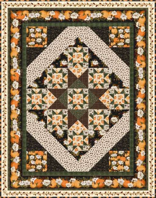 Wilmington Prints - Oh My Gourd - Leaves & Acorns - Cream - Image 11