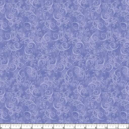 Contempo By Benartex - Equinox - Swirling Vines Tonal - Lilac - Image 2
