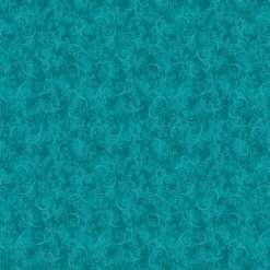 Contempo By Benartex - Equinox - Swirling Vines Tonal - Turquoise