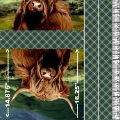 Alternative view of Northcott - Highland Home - 24" Canvas Tote Bag Panel - Green Multi