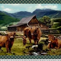 Alternative view of Northcott - Highland Home - 33" Highland Panel - Green Multi