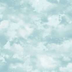 Northcott - Highland Home - Clouds - Light Blue