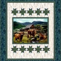 Northcott - Highland Home - 45" Canvas Apron Panel - Green Multi - Image 4