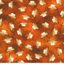 Alternative view of Robert Kaufman - Ravenwood - Butterflies - Orange Spice