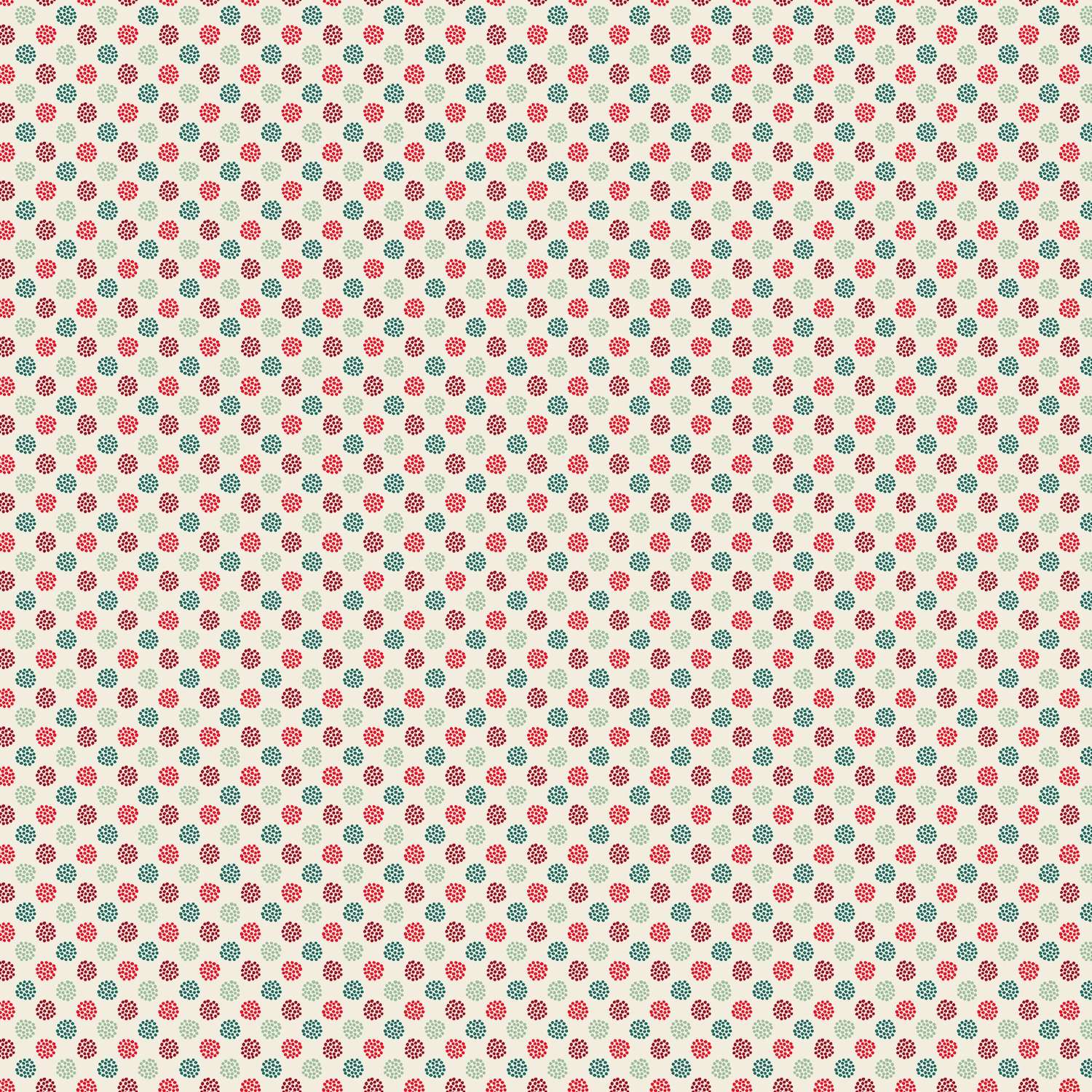 Maywood Studio - Holiday Stitches - Berries - Cream