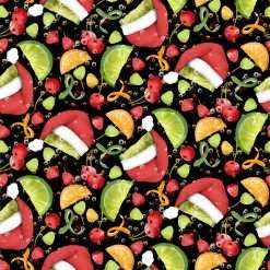 3 Wishes - Happy Alcoholidays - Santa's Fruit Fiesta - Black Multi