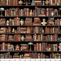 Alternative view of Quilting Treasures - Book Club - Bookshelf Border Stripe - Multi