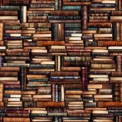 Quilting Treasures - Book Club - Stacked Books - Multi