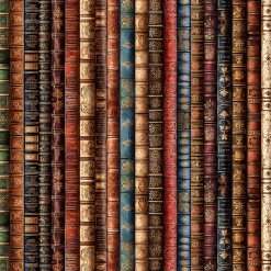 Quilting Treasures - Book Club - Book Spine Stripe - Multi