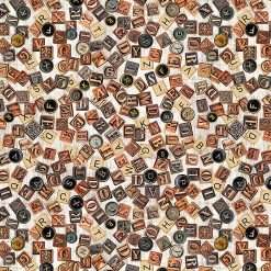 Quilting Treasures - Book Club - Letters - Birch