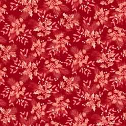 Studio E - Holiday Feather & Flourish - Holly And Mistletoe - Red
