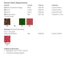 Alternative view of Festive Season Table Set - Holiday Feather & Flourish - Pattern