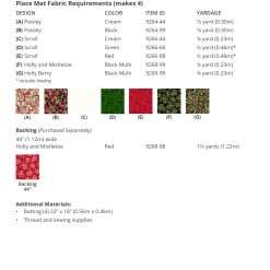 Festive Season Table Set - Holiday Feather & Flourish - Pattern - Image 6